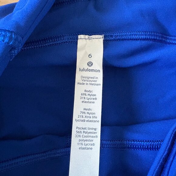 Lululemon Athletic Gait Keeper 7/8 Tight Yoga Pants 25” Jet Stream Women’s Sz 6 - Picture 11 of 12